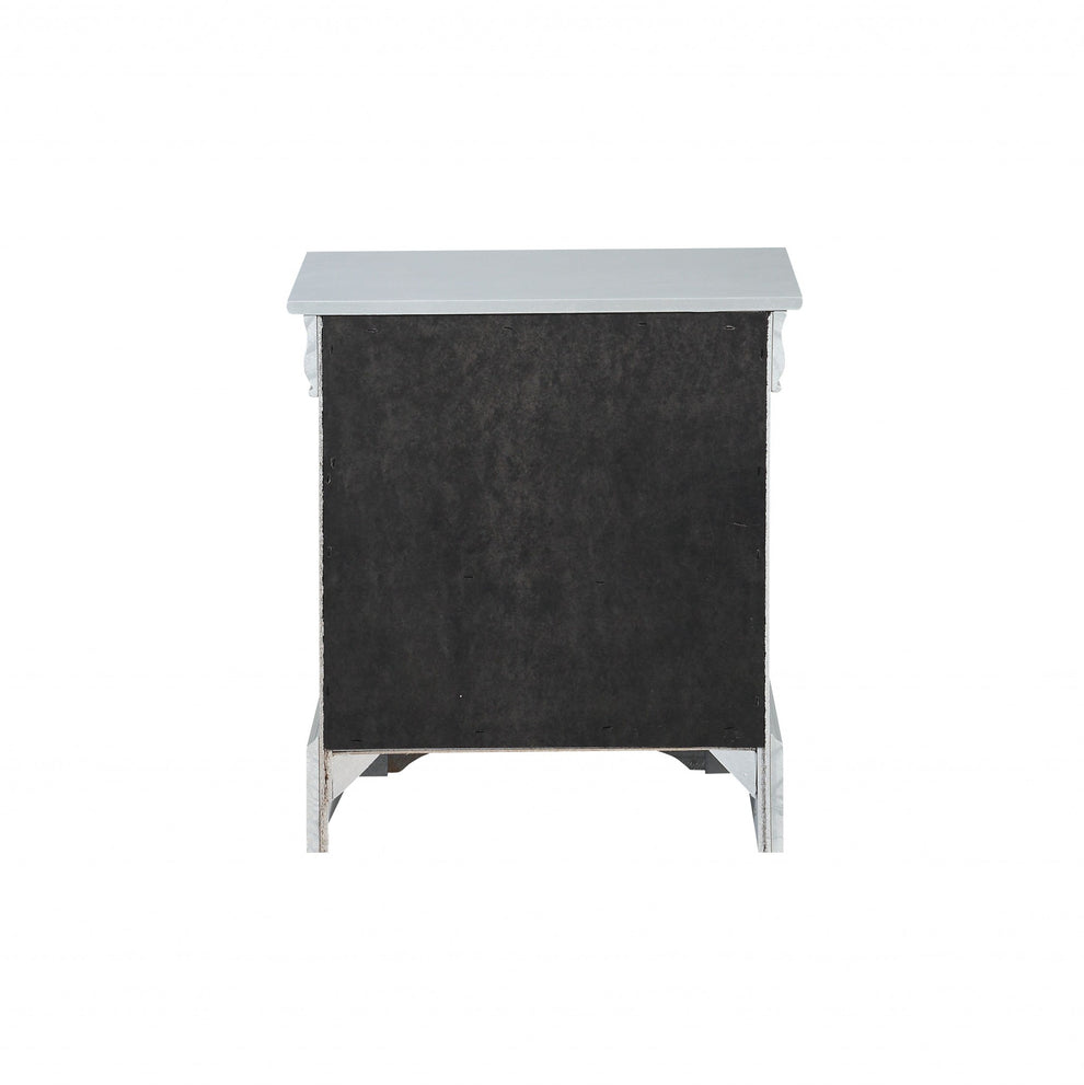 Platinum 2 Storage Drawer Nightstand By Homeroots | Nightstands | Modishstore - 3