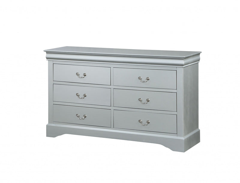 Platinum Wood Dresser By Homeroots - 347113 | Dressers | Modishstore