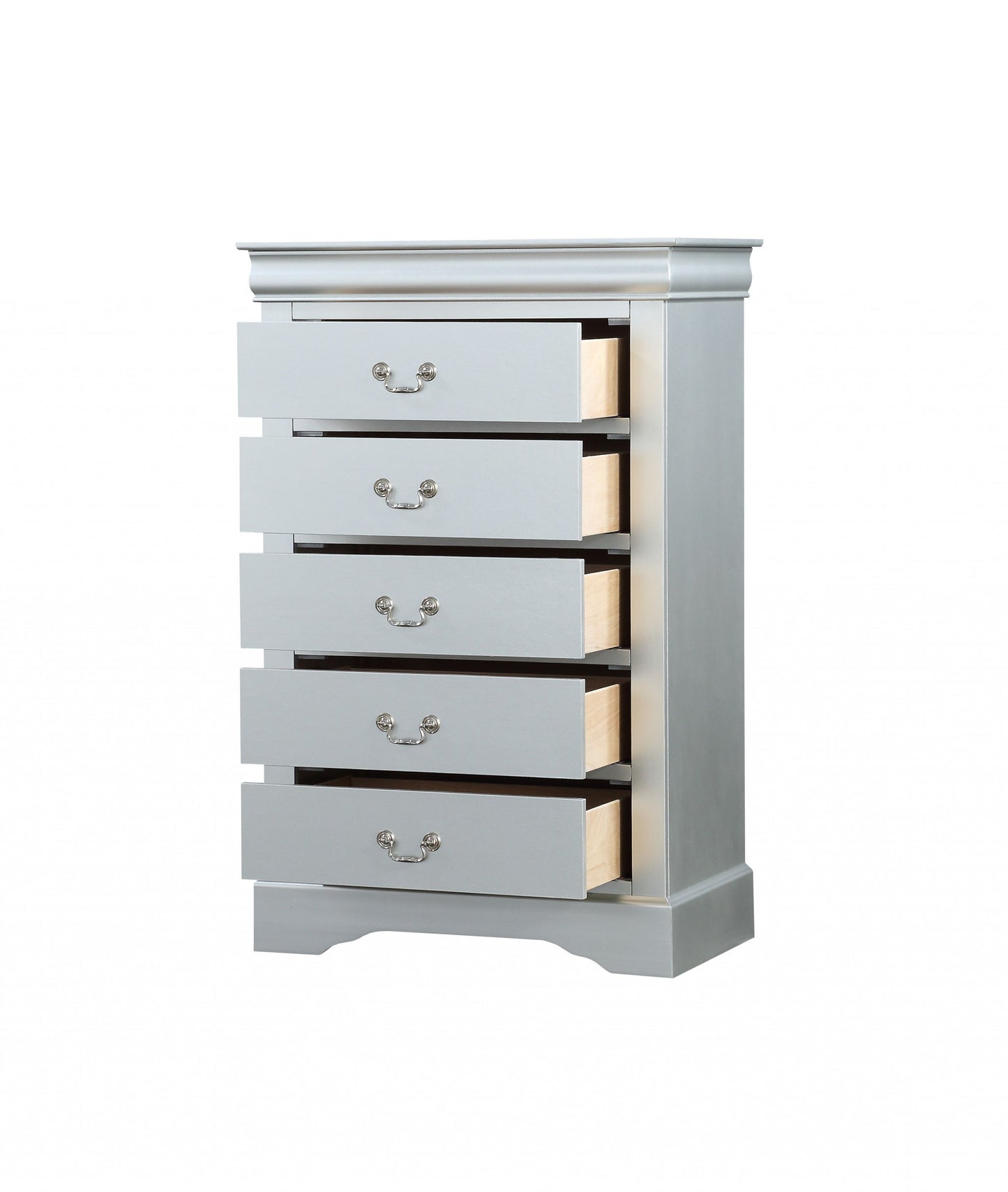 Platinum Wood Chest By Homeroots - 347114 | Drawers | Modishstore - 2