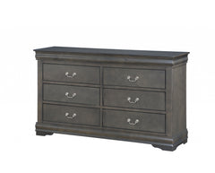 Dark Gray Wood Dresser By Homeroots