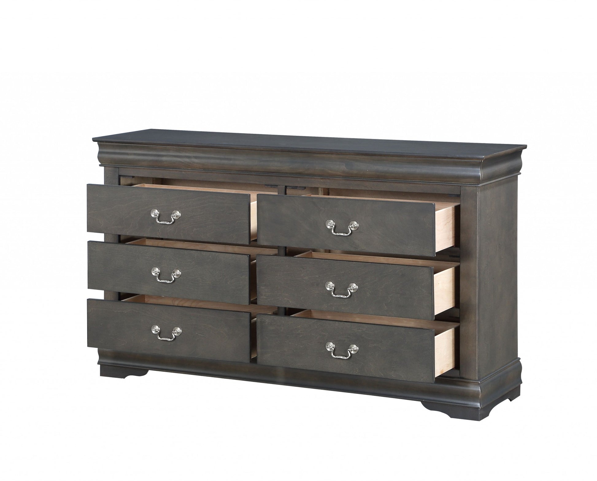 Dark Gray Wood Dresser By Homeroots | Dressers | Modishstore - 3