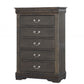 Dark Gray Wood Chest By Homeroots | Drawers | Modishstore