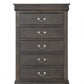 Dark Gray Wood Chest By Homeroots | Drawers | Modishstore - 2