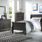 Dark Gray Wood Full Bed By Homeroots | Beds | Modishstore
