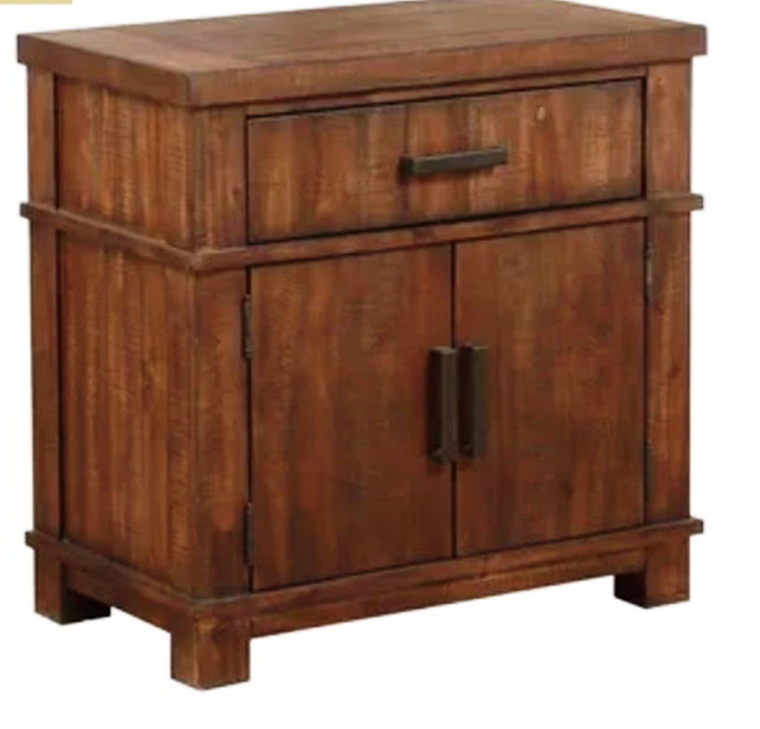 Cherry Oak Wood Nightstand By Homeroots - 347155 | Nightstands | Modishstore - 2