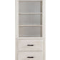 Weathered White Washed Gray Wood Bookcase By Homeroots - 347189 | Bookcases | Modishstore - 2