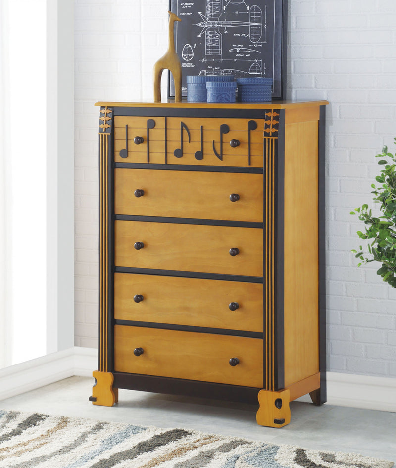 Honey Oak Espresso Wood Chest By Homeroots | Drawers | Modishstore