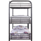 Gunmetal Metal Triple Bunk Bed - Twin By Homeroots | Beds | Modishstore - 3