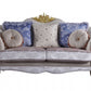 Cream Fabric Upholstery Loveseat w Pillows By Homeroots | Loveseats | Modishstore - 3