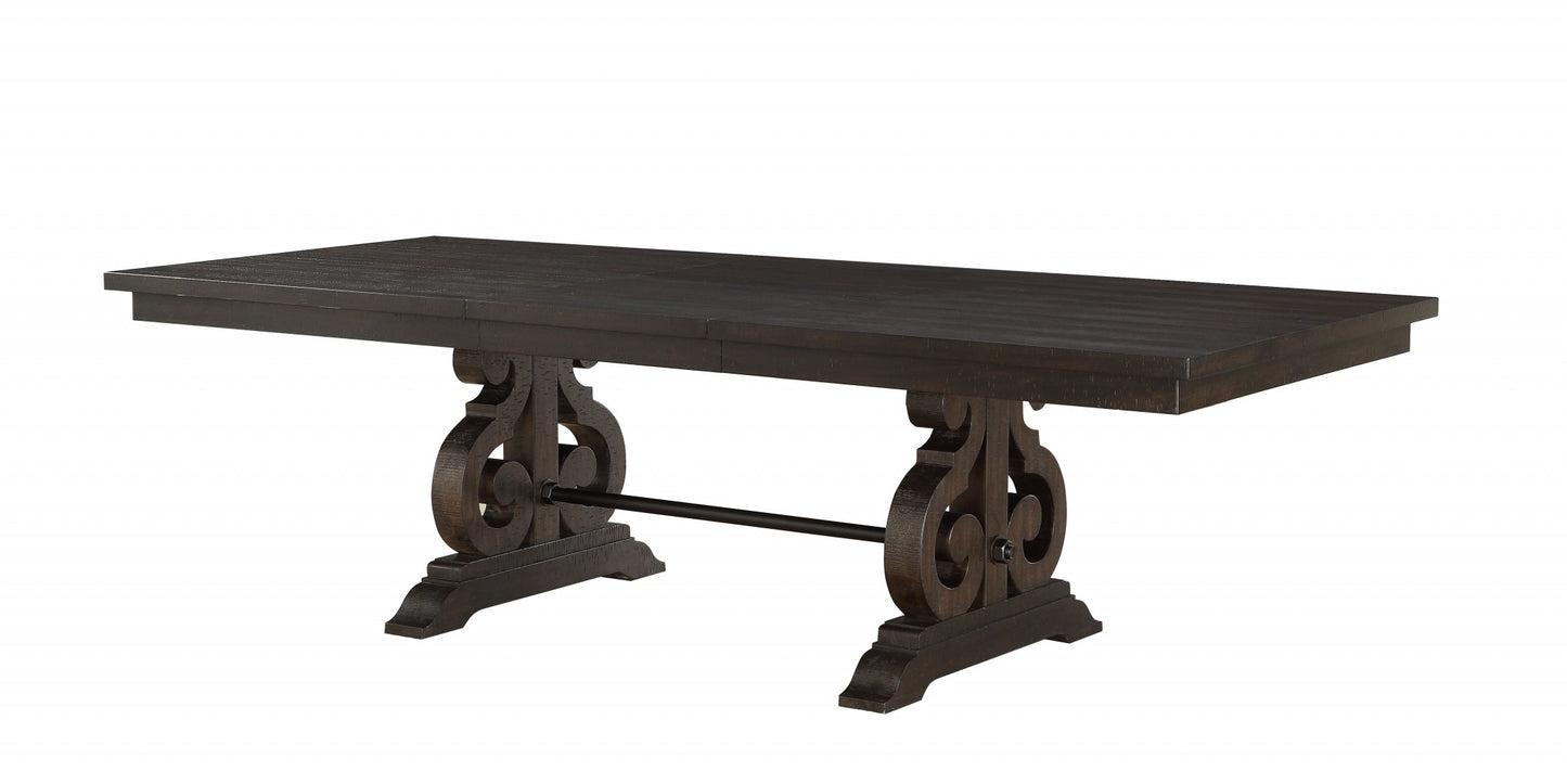 Rustic Walnut Wood Dining Table By Homeroots | Dining Tables | Modishstore