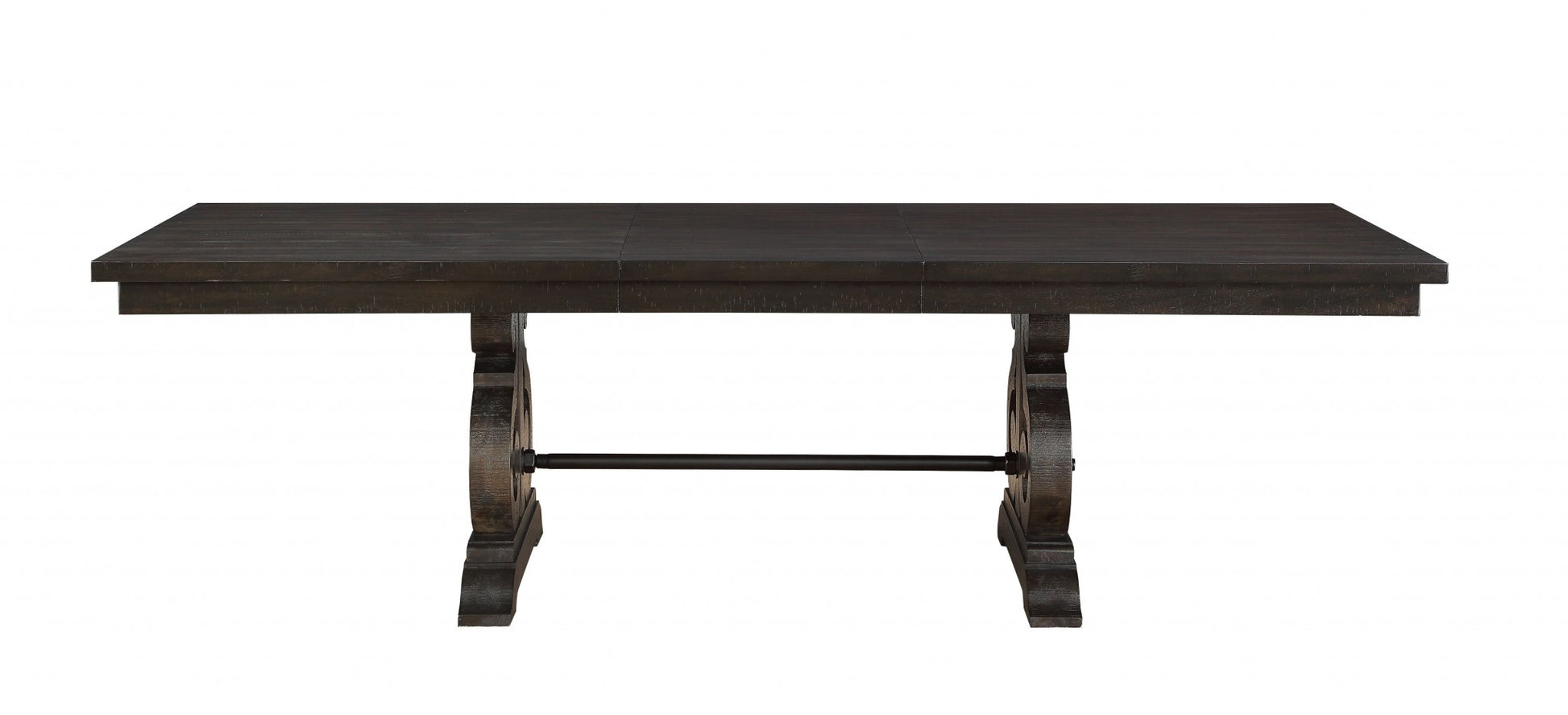 Rustic Walnut Wood Dining Table By Homeroots | Dining Tables | Modishstore - 2