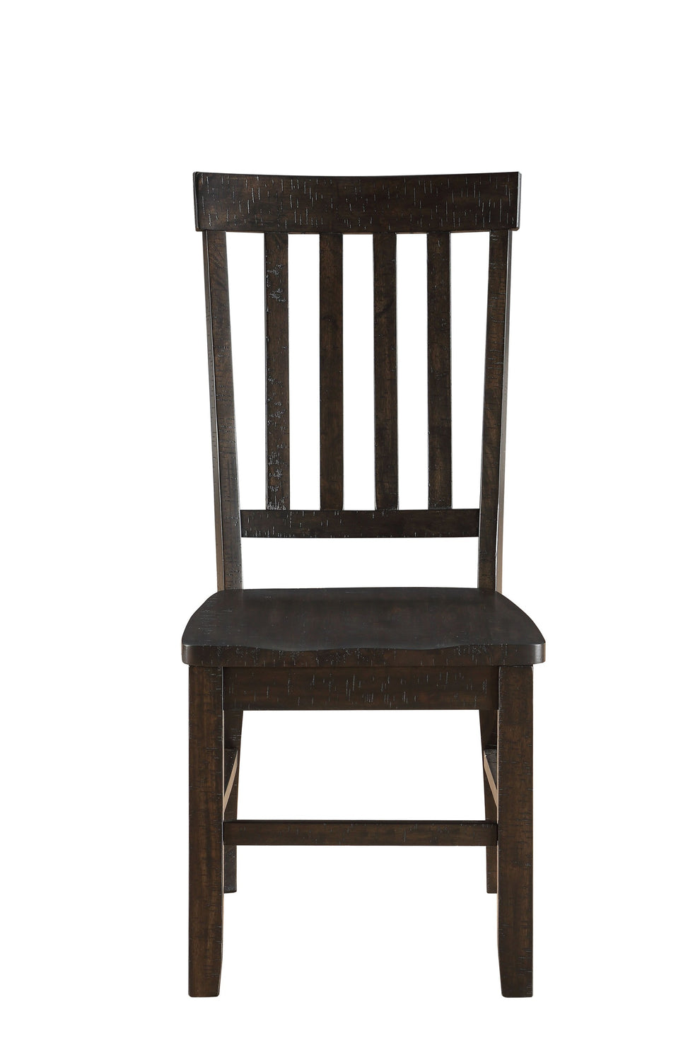Rustic Walnut Wood Side Chair Set Of 2 By Homeroots | Dining Chairs | Modishstore - 2