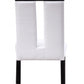 White Fau Leather Upholstered Seat And Black Wood Side Chair By Homeroots | Dining Chairs | Modishstore - 2