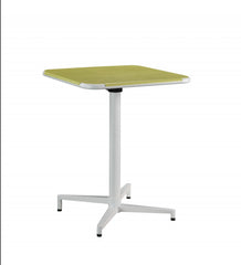 Yellow White Metal Folding Table By Homeroots