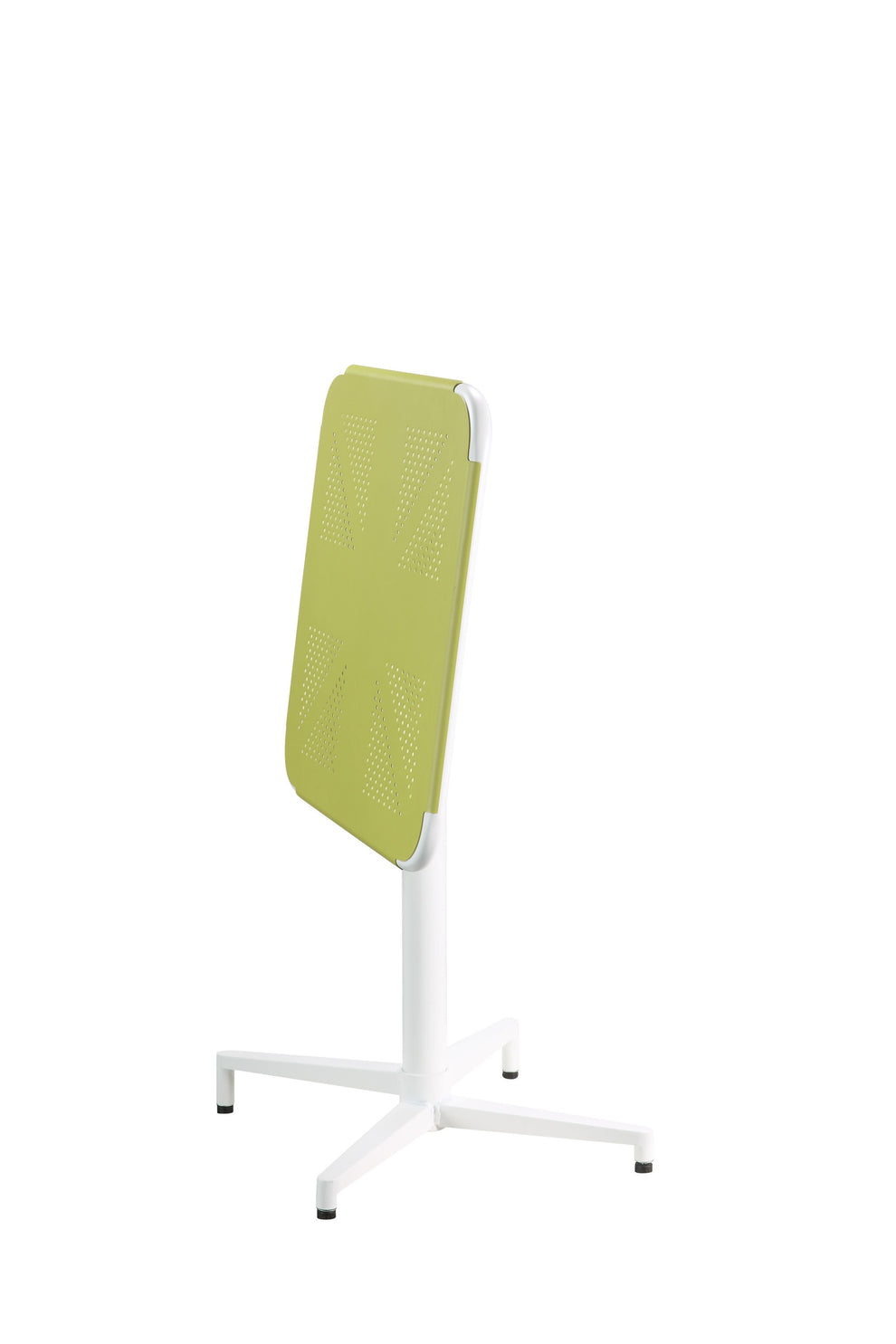 Yellow White Metal Folding Table By Homeroots | TV Tray Tables | Modishstore - 3