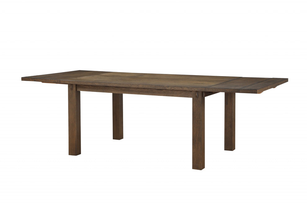 Dark Oak Wood Dining Table By Homeroots | Dining Tables | Modishstore - 2