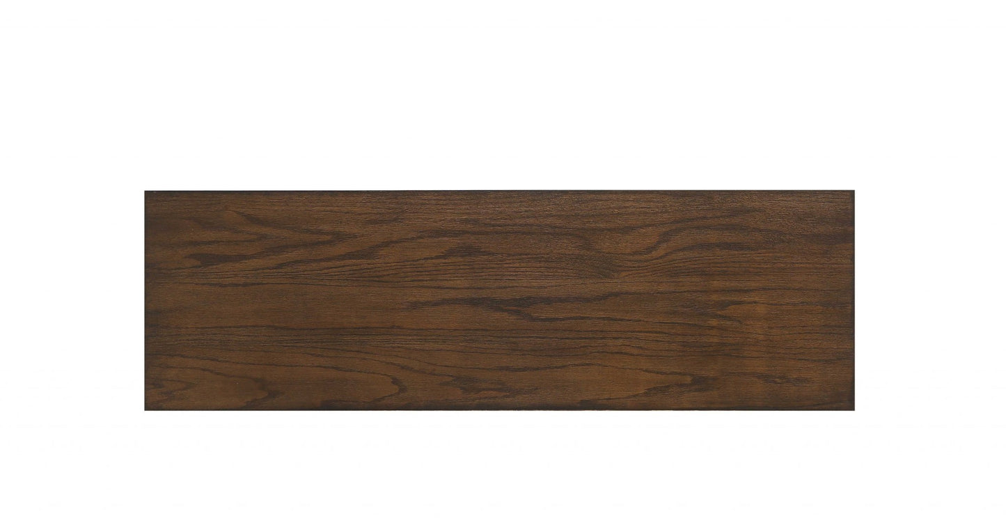 Dark Oak Wood Bench By Homeroots | Benches | Modishstore - 3