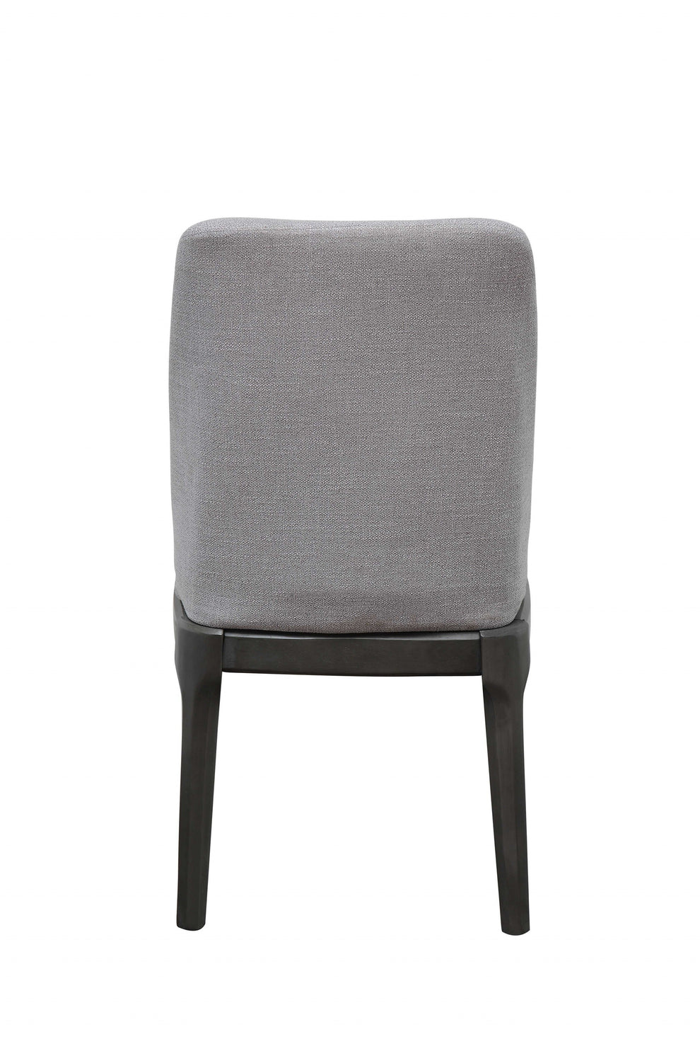 Light Gray Linen Upholstered Seat And Oak Wood Side Chair By Homeroots | Dining Chairs | Modishstore - 2