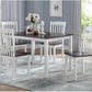 White Walnut Wood 5Pc Pk Dining Set By Homeroots | Dining Sets | Modishstore