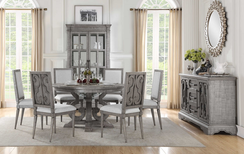 Salvaged Natural Wood Polyresin Dining Table By Homeroots - 347369 | Dining Tables | Modishstore