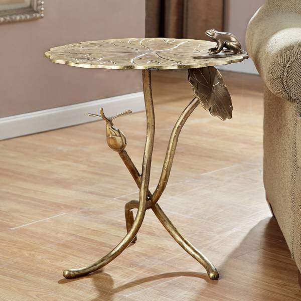 Frog and Dragonfly End Table By SPI Home | End Tables | Modishstore