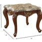 Marble Walnut Wood End Table By Homeroots - 347393 | End Tables | Modishstore - 5