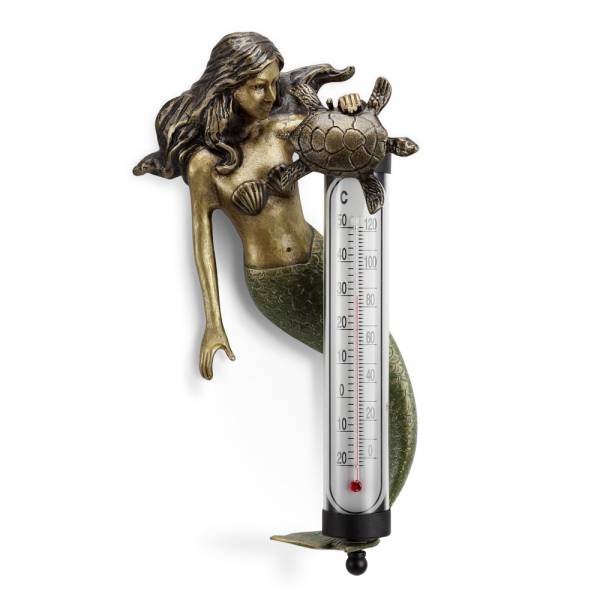 Mermaid Wall Mounted Thermometer By SPI Home | Wall Decor | Modishstore