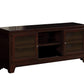Merlot Wood Glass TV Stand TV Stand By Homeroots | TV Stands | Modishstore