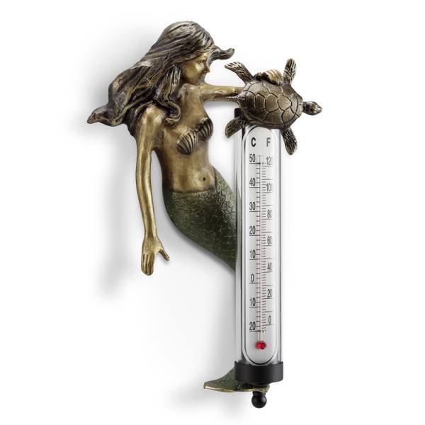Mermaid Wall Mounted Thermometer By SPI Home | Wall Decor | Modishstore-2