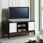 Walnut White Wood TV Stand By Homeroots | TV Stands | Modishstore - 2