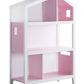 White Pink Wood Bookcase By Homeroots - 347521 | Bookcases | Modishstore