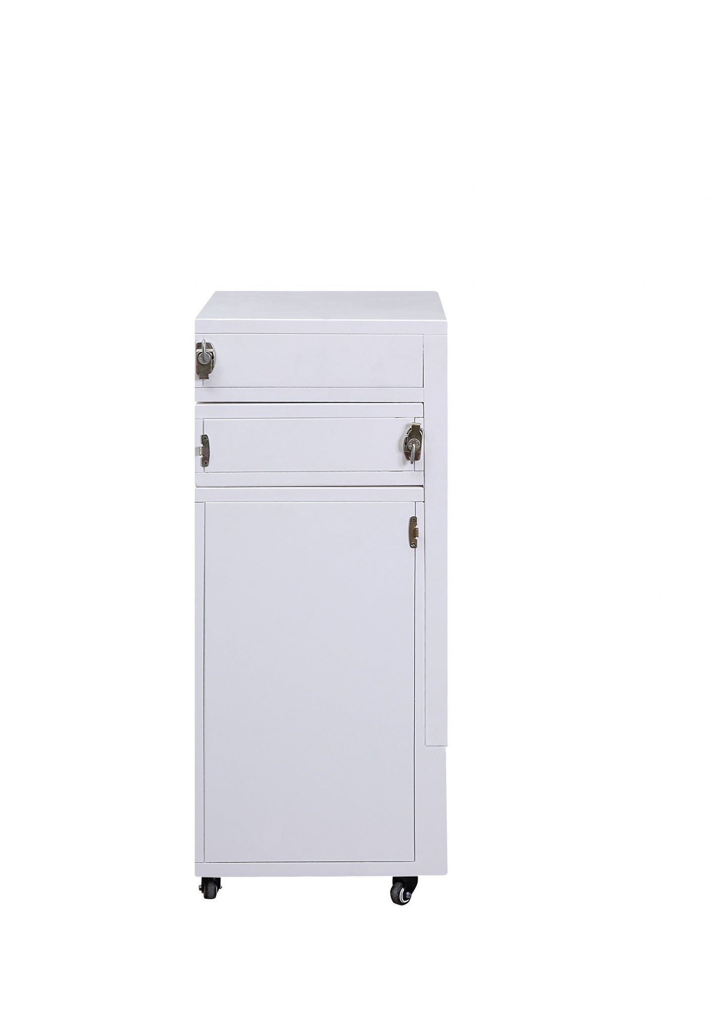 White Wood Veneer Desk (Convertible) By Homeroots | Desks | Modishstore - 3