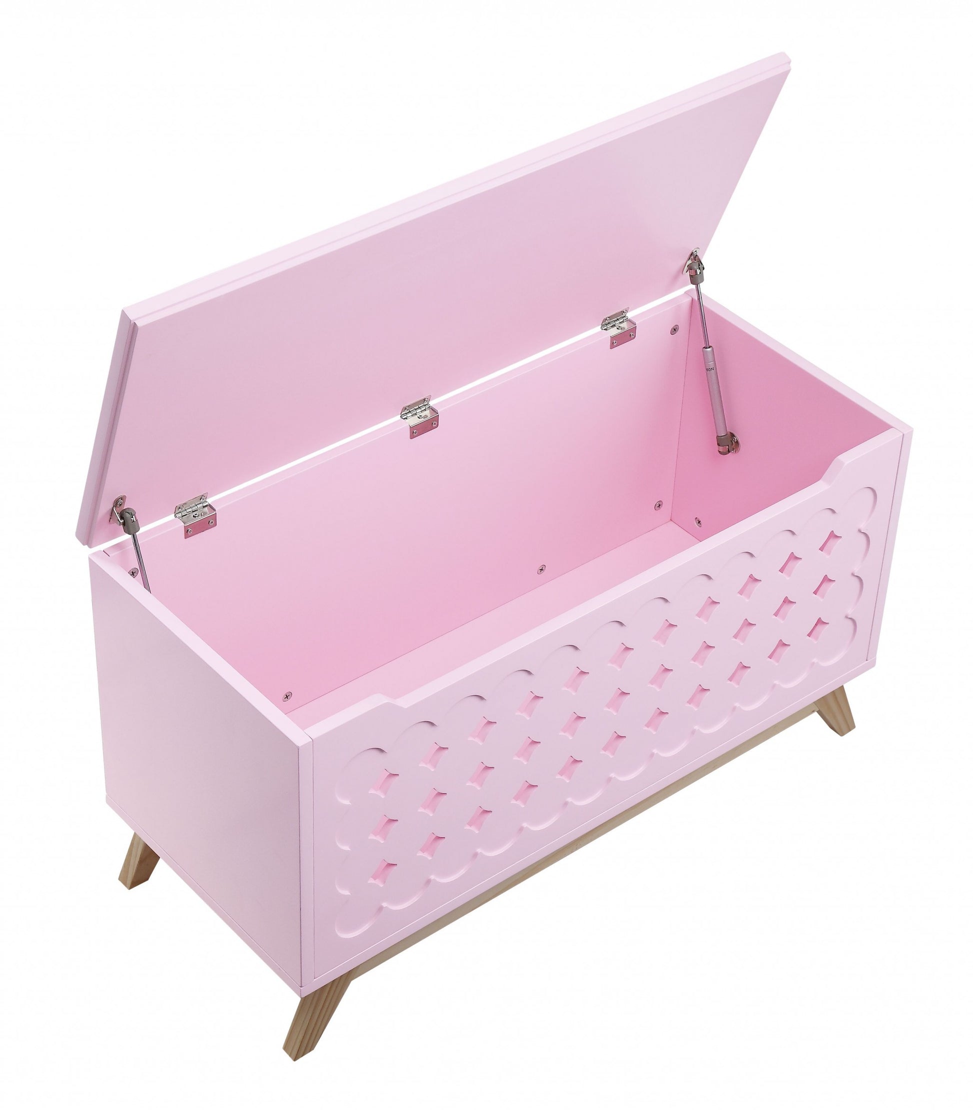 Pink Natural Wood Youth Chest By Homeroots | Drawers | Modishstore - 3