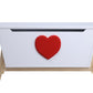 White Red Wood Youth Chest By Homeroots | Drawers | Modishstore - 2