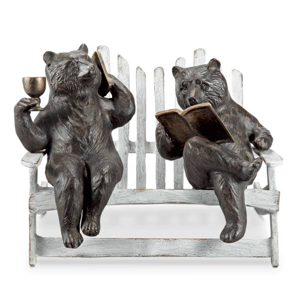 Hipster Bears on Bench Garden By SPI Home | Animals & Pets | Modishstore-3