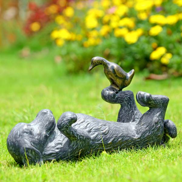 Puppy Play Garden Sculpture By SPI Home | Garden Sculptures & Statues | Modishstore