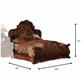 Cherry Oak Wood Poly Resin Eastern King Bed By Homeroots - 348166 | Beds | Modishstore - 3