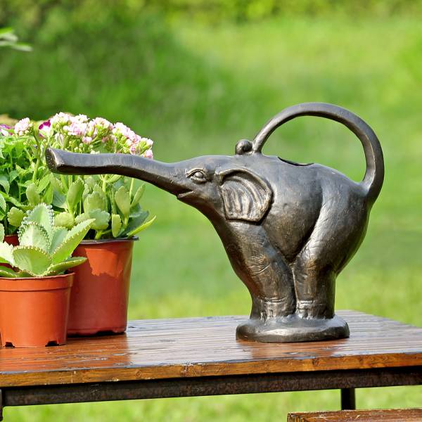 Standing Elephant Watering Can By SPI Home | Jars & Canisters | Modishstore