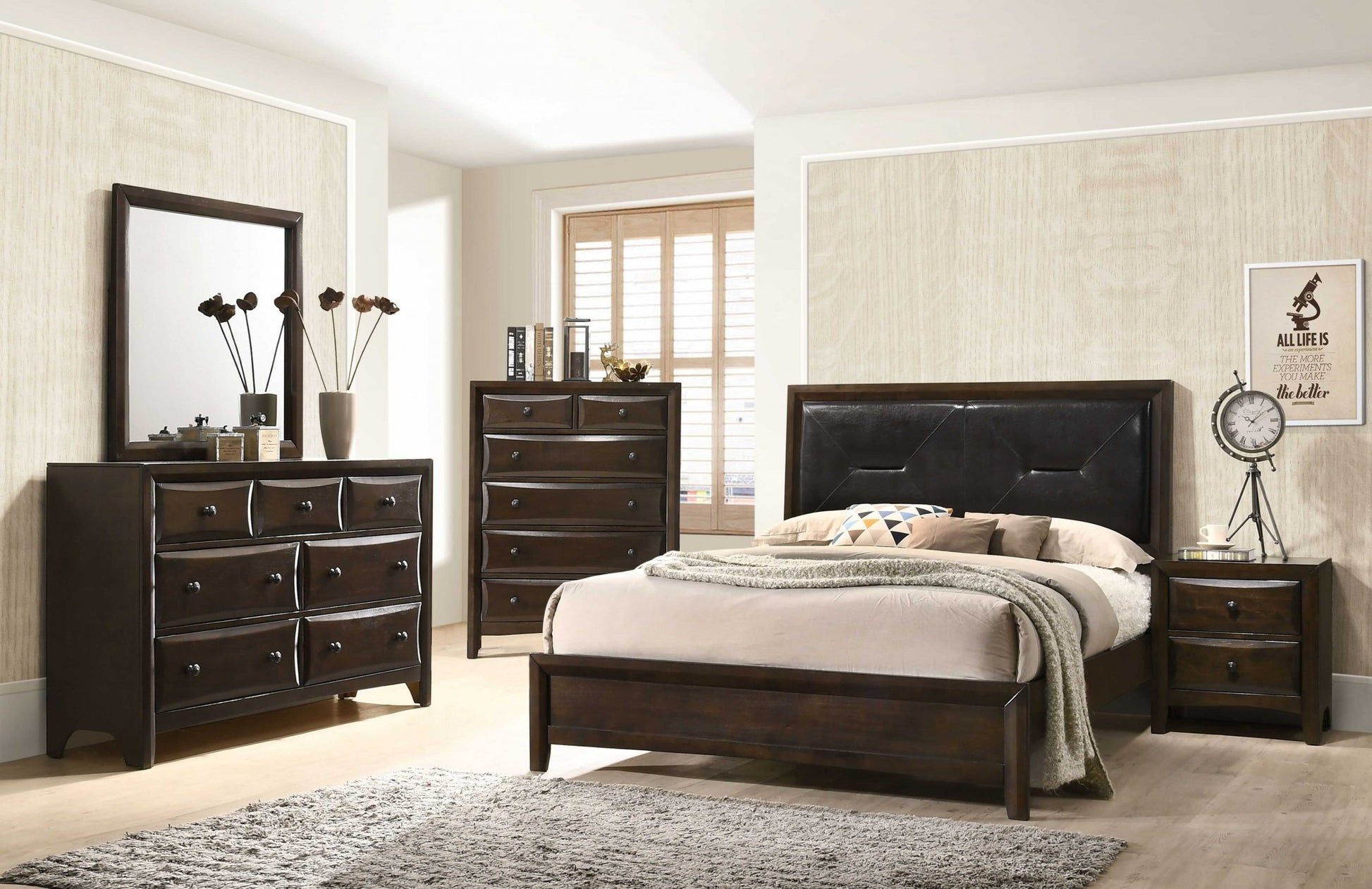 Walnut Wood Chest By Homeroots - 348191 | Drawers | Modishstore