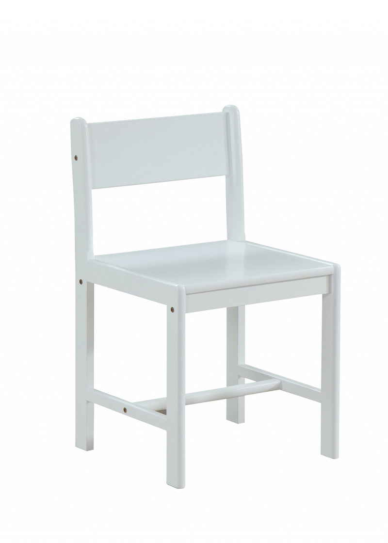 Classic White Wooden Stationary Chair By Homeroots | Accent Chairs | Modishstore