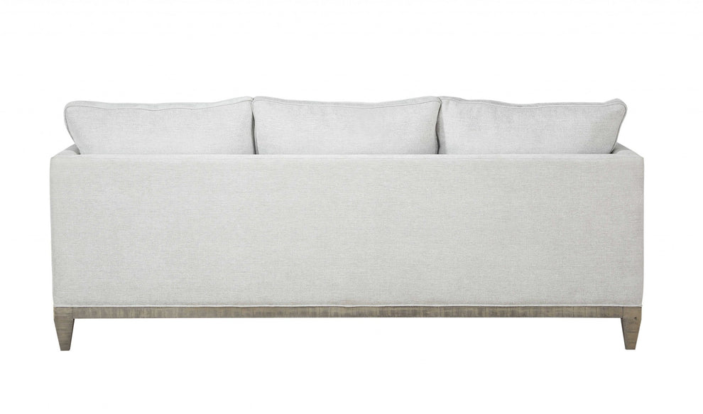 Fabric Salvaged Natural Upholstery Wood Leg Sofa By Homeroots | Sofas | Modishstore - 3