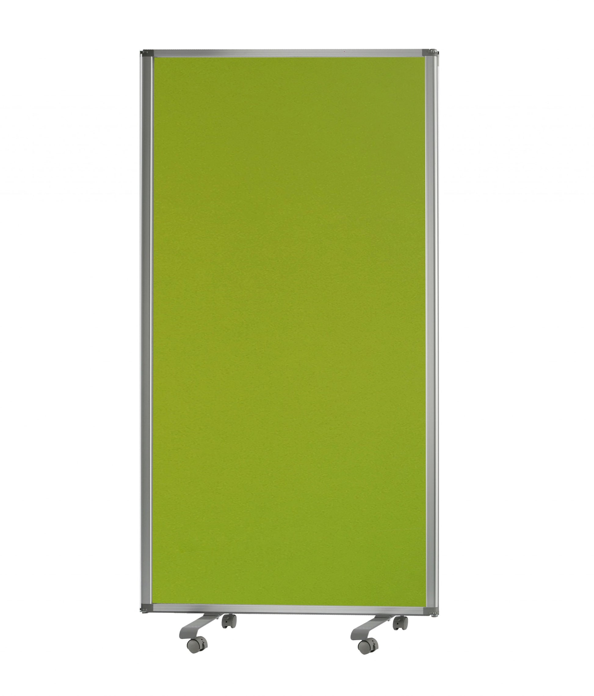 Green Rolling Three Panel Room Divider Screen By Homeroots | Room Dividers | Modishstore - 3