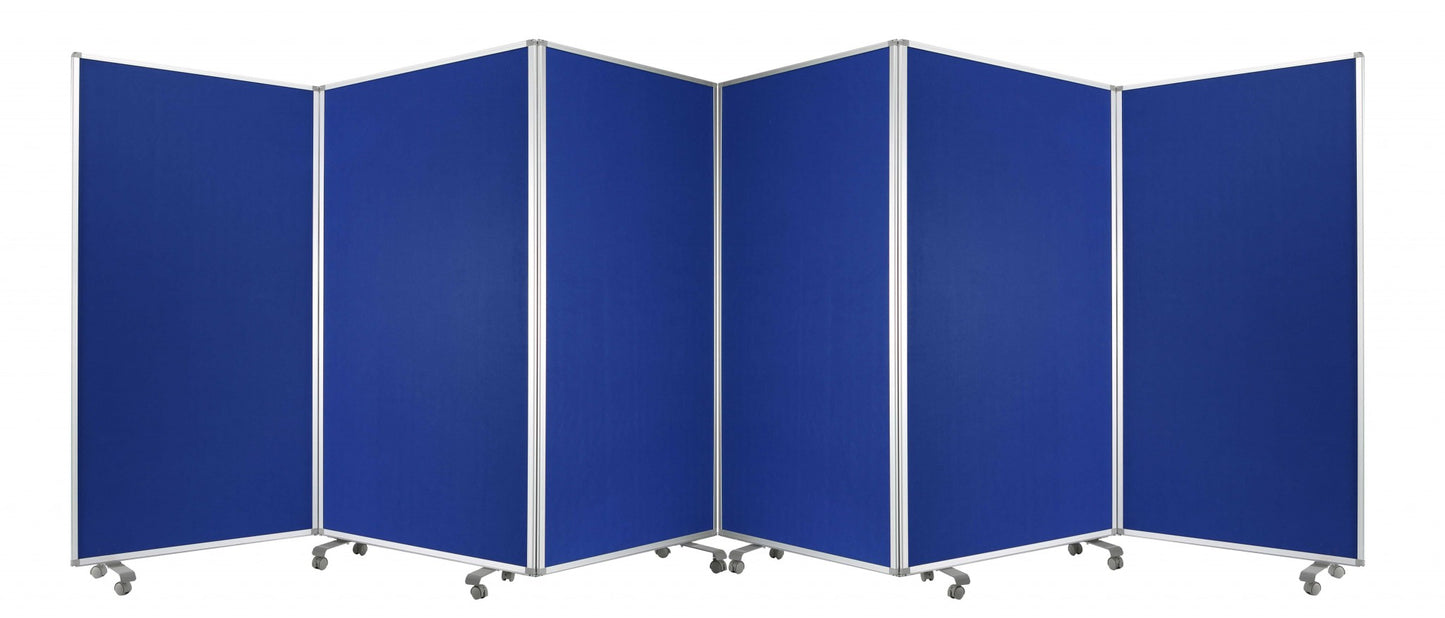Green Rolling Three Panel Room Divider Screen By Homeroots | Room Dividers | Modishstore - 6