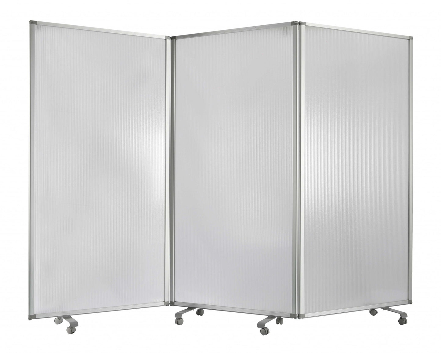 Green Rolling Three Panel Room Divider Screen By Homeroots | Room Dividers | Modishstore - 12
