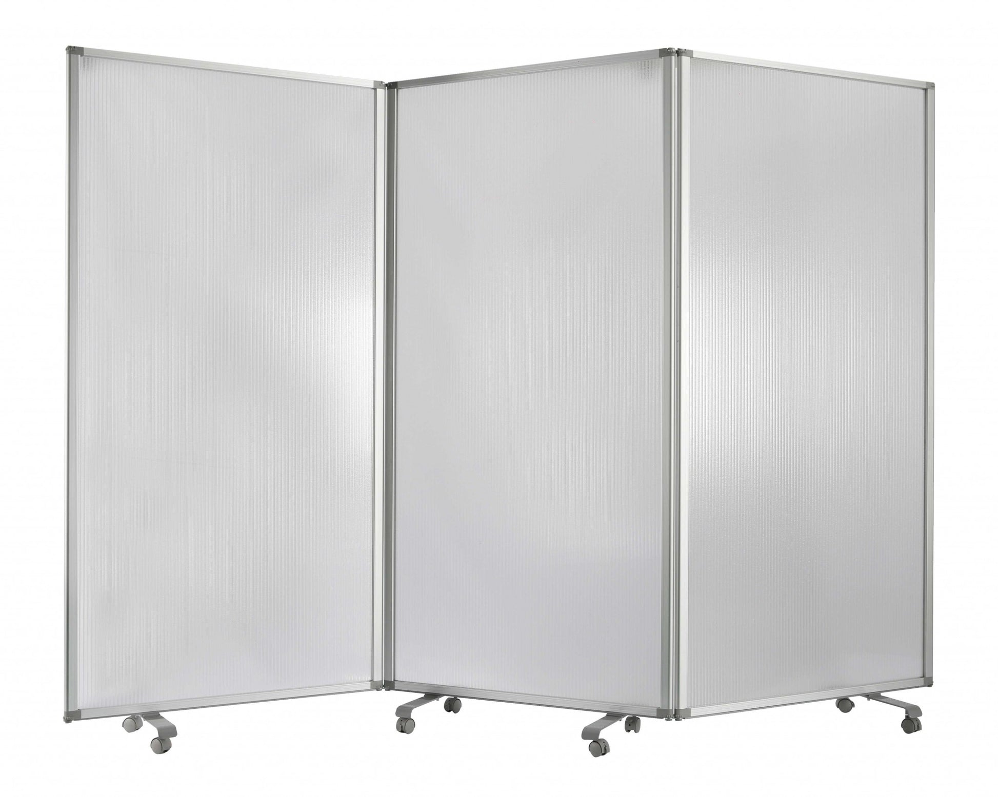 Green Rolling Three Panel Room Divider Screen By Homeroots | Room Dividers | Modishstore - 12