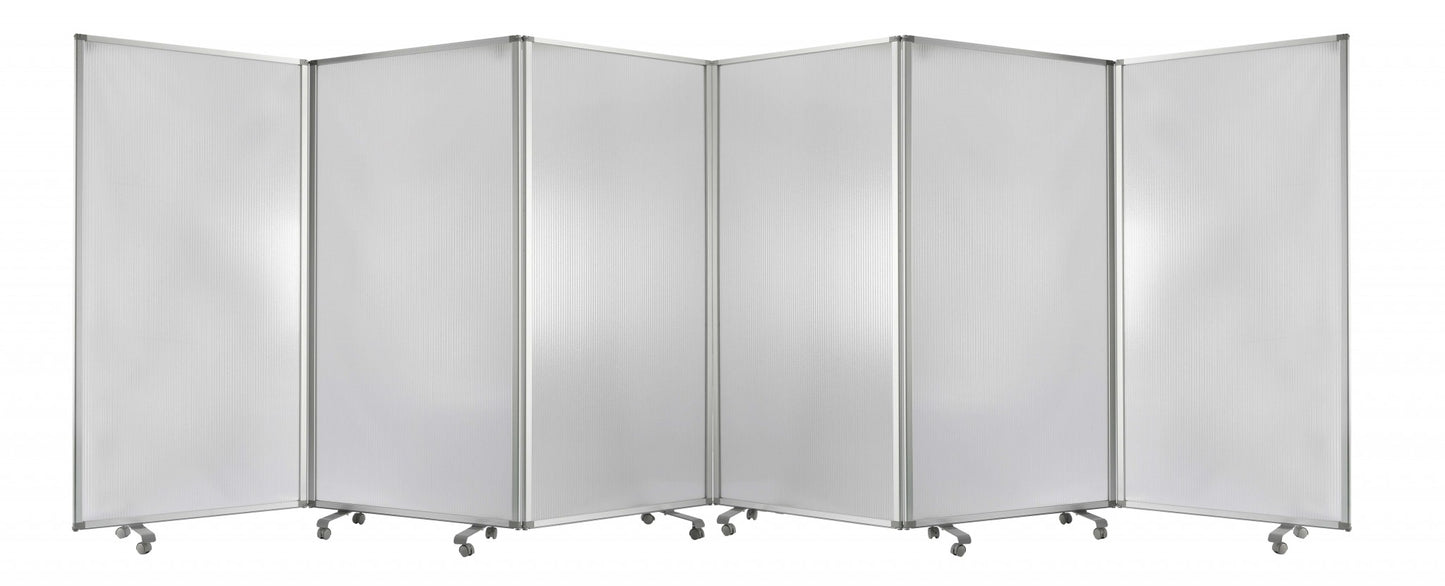 Green Rolling Three Panel Room Divider Screen By Homeroots | Room Dividers | Modishstore - 13