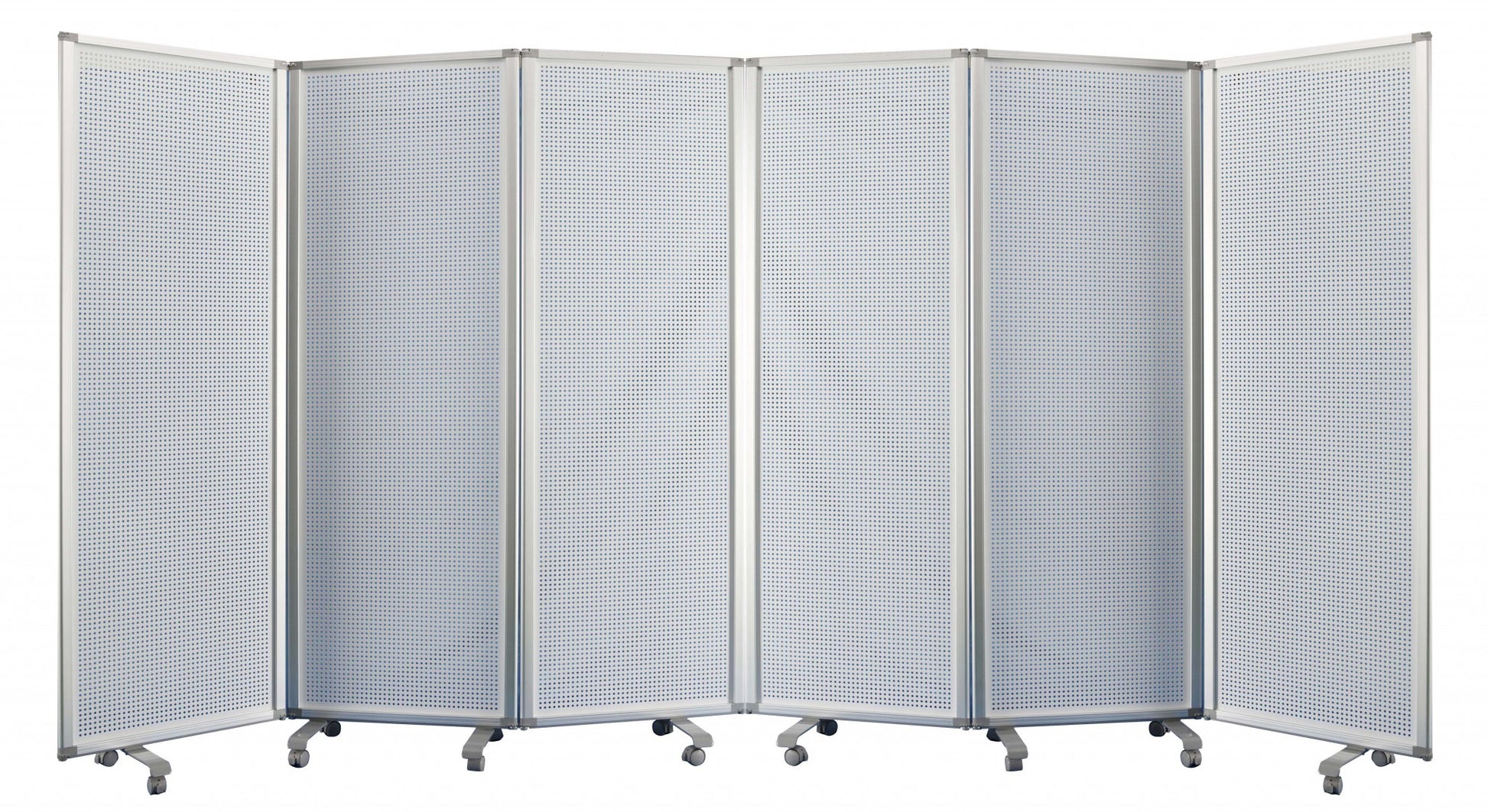 White Metal And Alloy - Screen By Homeroots | Room Dividers | Modishstore - 3