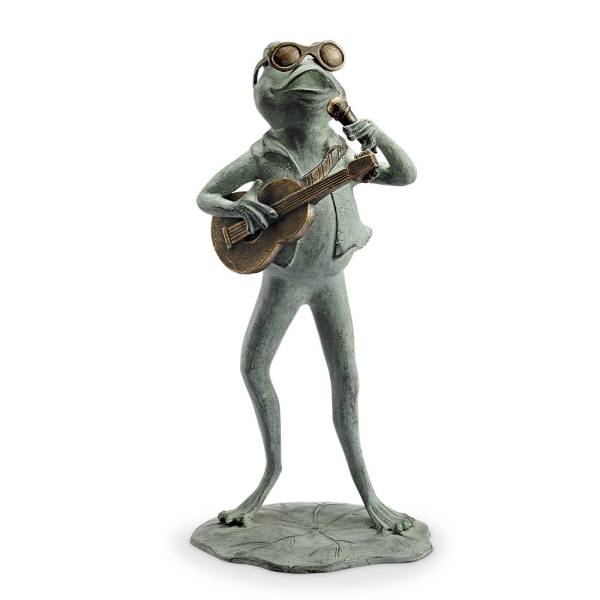 Rock Star Frog Garden Sculpture By SPI Home | Garden Sculptures & Statues | Modishstore-3