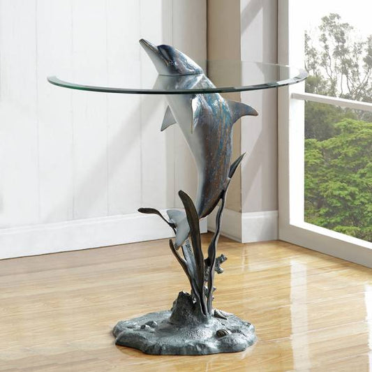 Surfacing Dolphin End Table By SPI Home | End Tables | Modishstore