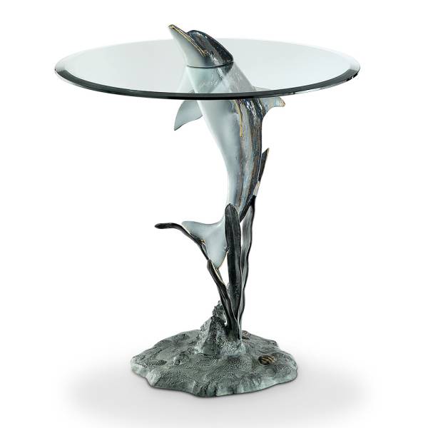 Surfacing Dolphin End Table By SPI Home | End Tables | Modishstore-3